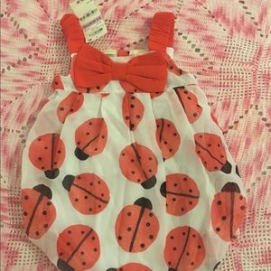 Lady bug onesie
